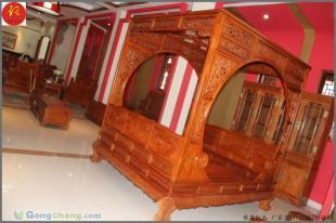 供应横店红木家具非洲花梨木梅花架子大床_家居家具_世界工厂网中国产品信息库