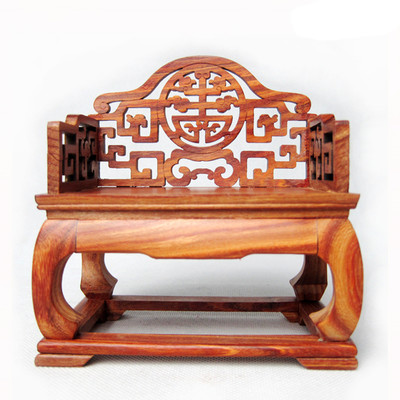 古迹印象文化特色 红木工艺品 宝座红木名片座