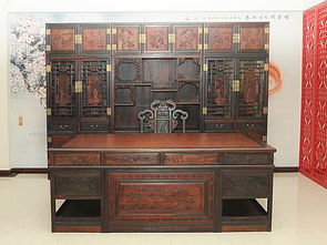 新明红书房系列 红木家具的艺术与实用之美